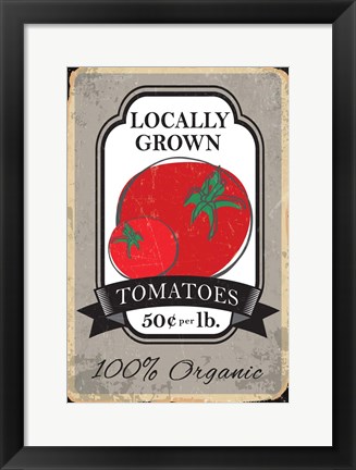 Framed Tomatoes Print