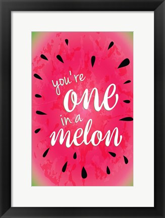 Framed Watermelon I Print