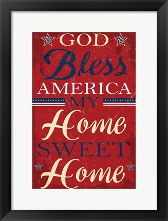 Framed Americana II Print