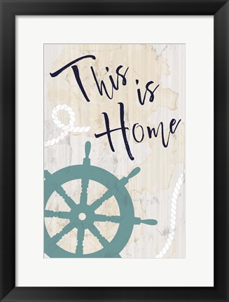 Framed This is Home Print