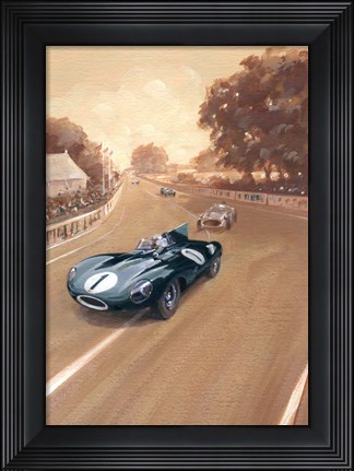 Framed Vintage Race Print