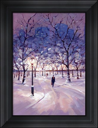 Framed Winter Stroll Print