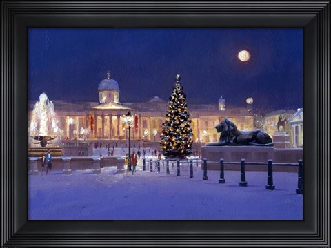 Framed Hometown Lights II Print