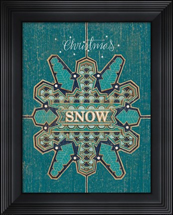 Framed Christmas Snow Print