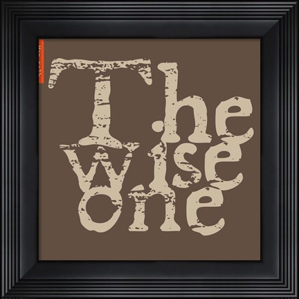 Framed Wise One Print