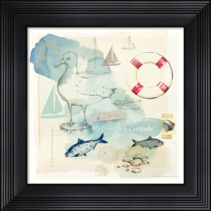 Framed Seaside I Print