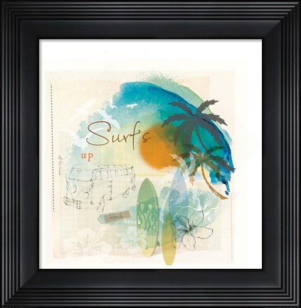 Framed Seaside II Print