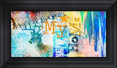 Framed My Home Print