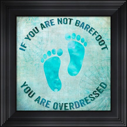 Framed Nautical V Print