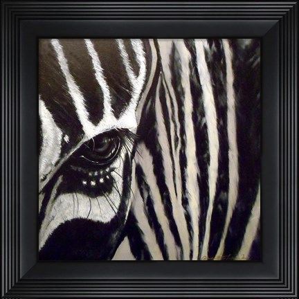 Framed Zebra Print