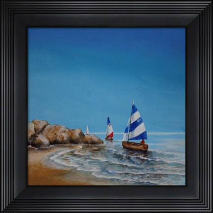 Framed Ding Hies Sailing Print