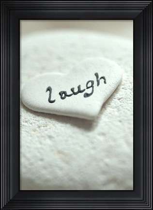 Framed Laugh Pebble - Still Life Print