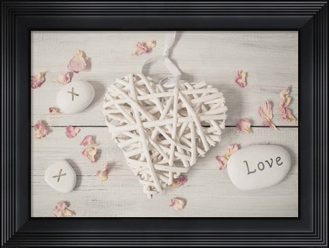 Framed Cosy Hearts Print