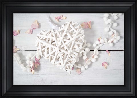 Framed Still Life Hearts Print