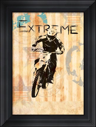 Framed Motobike Print
