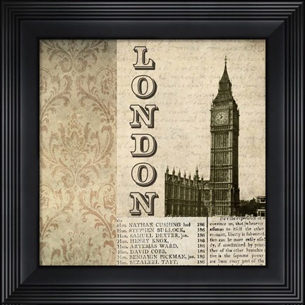 Framed London I Print