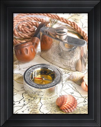 Framed Vintage Nautical I Print