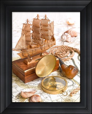 Framed Vintage Nautical III Print