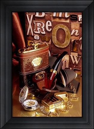 Framed Vintage V Print