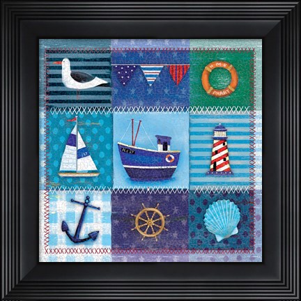 Framed Nautical I Print