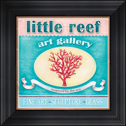 Framed Little Reef Seaside Print