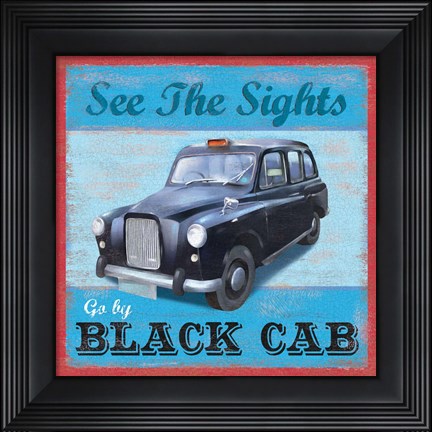 Framed Taxi Poster Print