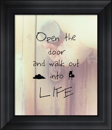 Framed Open the Door Print