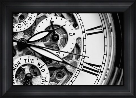 Framed Clock II Print