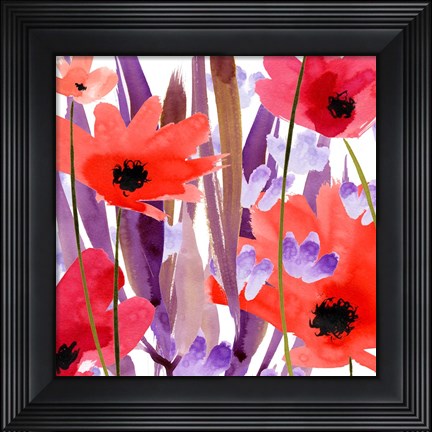 Framed Floral IV Print