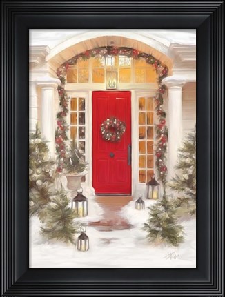 Framed Red Door Large Print