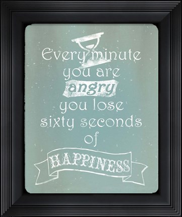 Framed Every Minute Print