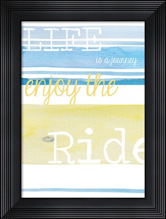 Framed Life's a Journey Print