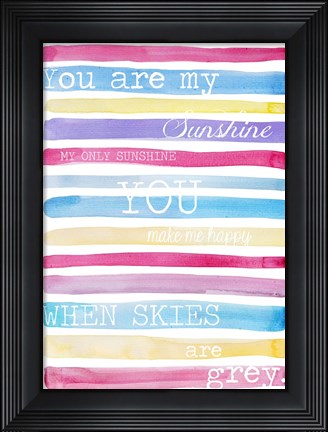 Framed You Are My Sunshine Print