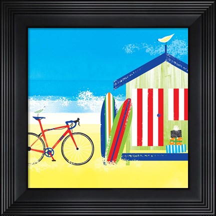 Framed Surf Shack Print