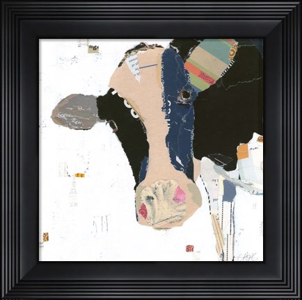 Framed Cow Art Print