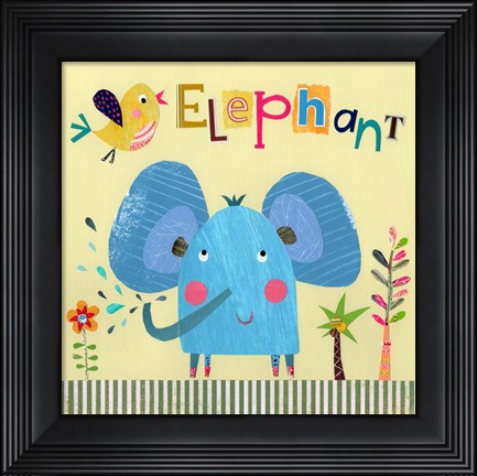 Framed Elephant Print