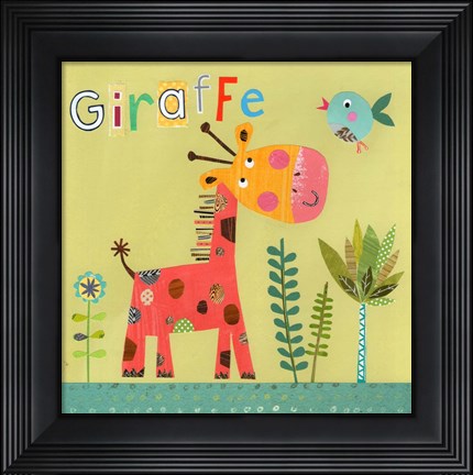 Framed Giraffe Print