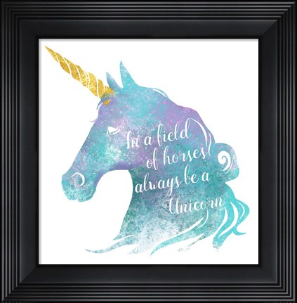 Framed Unicorn Print