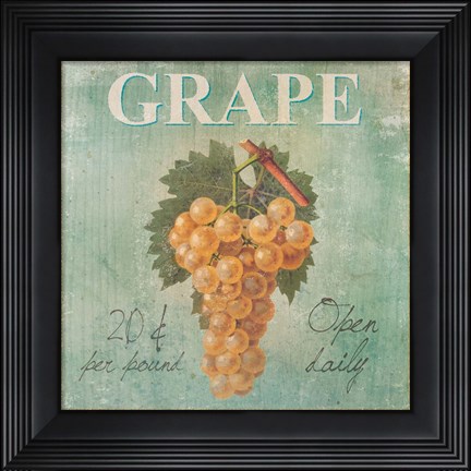 Framed Grape Print