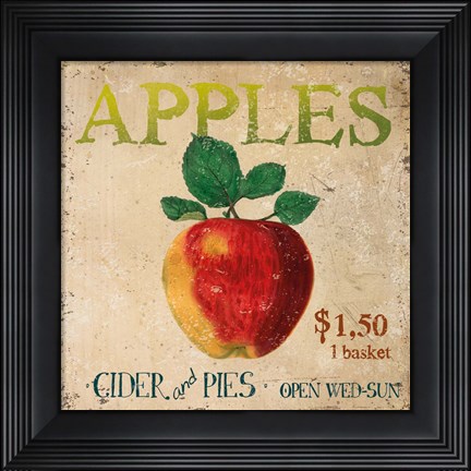 Framed Apples Print