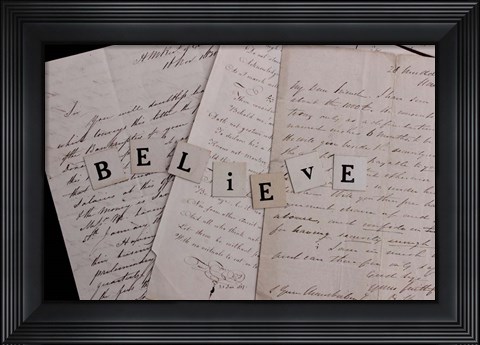 Framed Believe Print