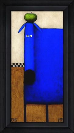 Framed Blue Dog II Print