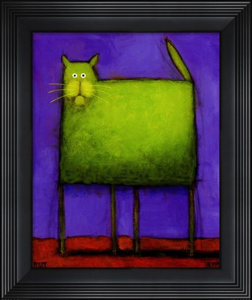 Framed Green Trouble II Print