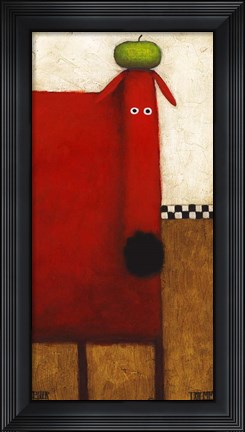 Framed Red Dog II Print