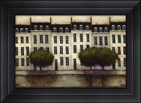 Framed Paris on the Seine Print