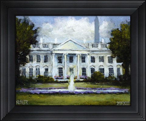 Framed White House Print