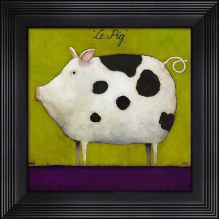Framed Le Pig II Print