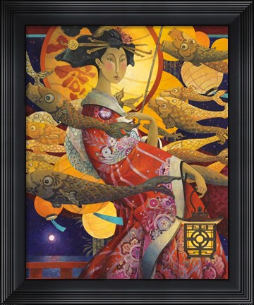 Framed Evening Stroll Print