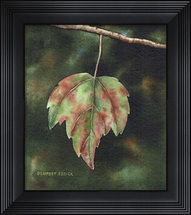 Framed One Leaf Left Print