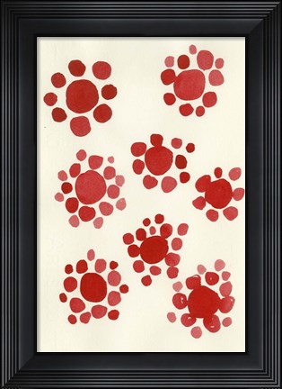 Framed Terracota Petals no 1 Print
